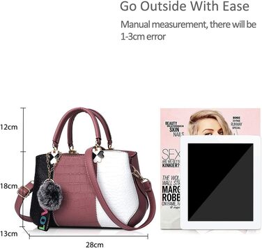 Сумка жіноча NICOLE & DORIS 2025 шкіряна чорна з пухнастим брелоком та знімним ремінцем через плече