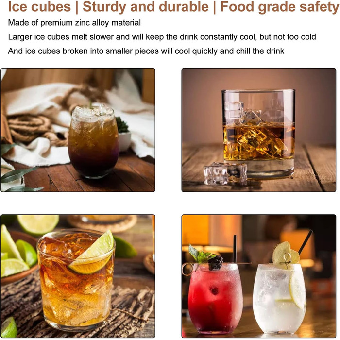 Ice Breaker, Manual Ice Crusher with Long Handle, Easy to Clean, Professional for Bar, Restaurant, Camping (Tip A)