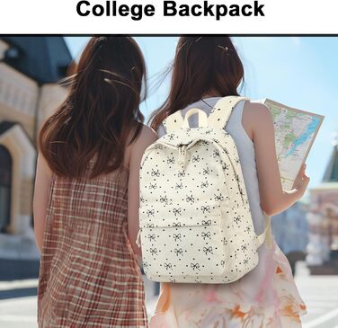 BTOOP Рюкзак унісекс 0122 (1 шт.) 17' з чорним сердечком з бантиком