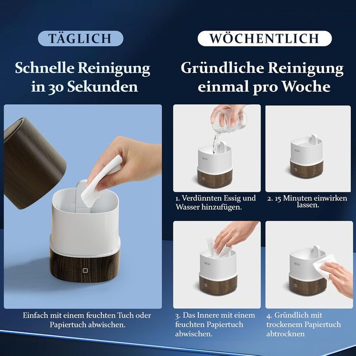 Дифузор для ефірних олій, ультразвуковий, 125 мл, 7 кольорів LED, автовимкнення, для дому та офісу, горіх