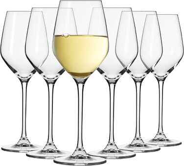 Набір келихів для шампанського Krosno Champagnergläser Set – 6 штук | 210 мл | Колекція Splendour | Кристалічне скло, без свинцю | Елегантний дизайн з високим ніжкою | Для шампанського, просекко та святкових заходів