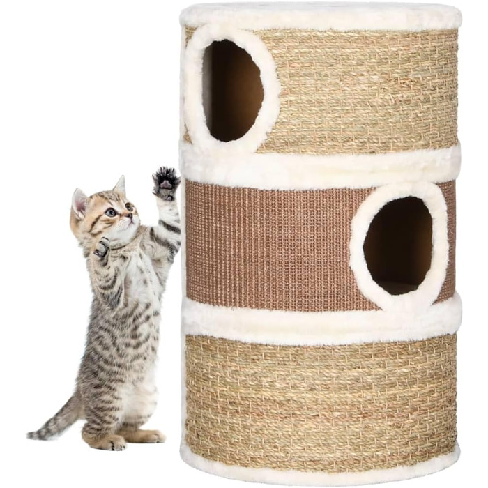 Котяча кігтеточка з моревої трави 60 см - кігтешкребок, кігтебаза, кігтетур для котів