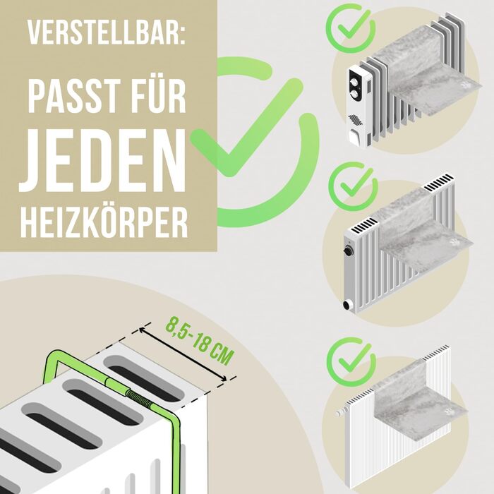 Cat Bed for Radiators incl. 5 Matatabi Sticks | COZY RADIATOR BED | Suitable for all radiators | Cat hammock for radiators | Free from harmful substances | with removable insert (Light - Grey)