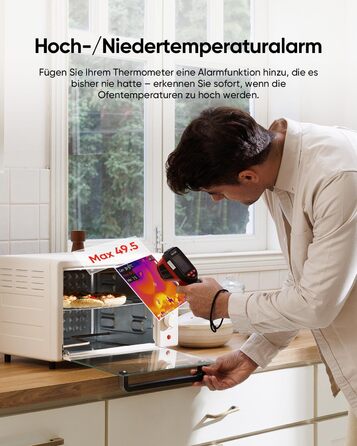 Термометр Eco Lite: діапазон -20°C до 550°C, візуальний дисплей, інфрачервоний датчик, HVAC-інструмент, подвійний режим, 14 годин роботи