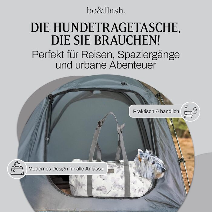 Сумка-переноска для собак Portland Lobna – 44x26x32 – для маленьких собак до 7 кг – комфортна та стильна переноска – миється та екологічна
