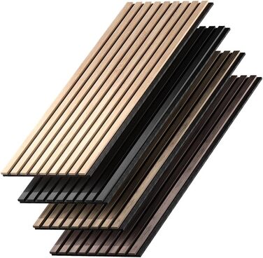 Акустичні стінові панелі Vicco для покращення звукоізоляції приміщення, чорні, комплект 4 шт.