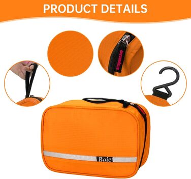 Сумка для туалетних аксесуарів Caping Oxford з 4 відділеннями (Оранжева)