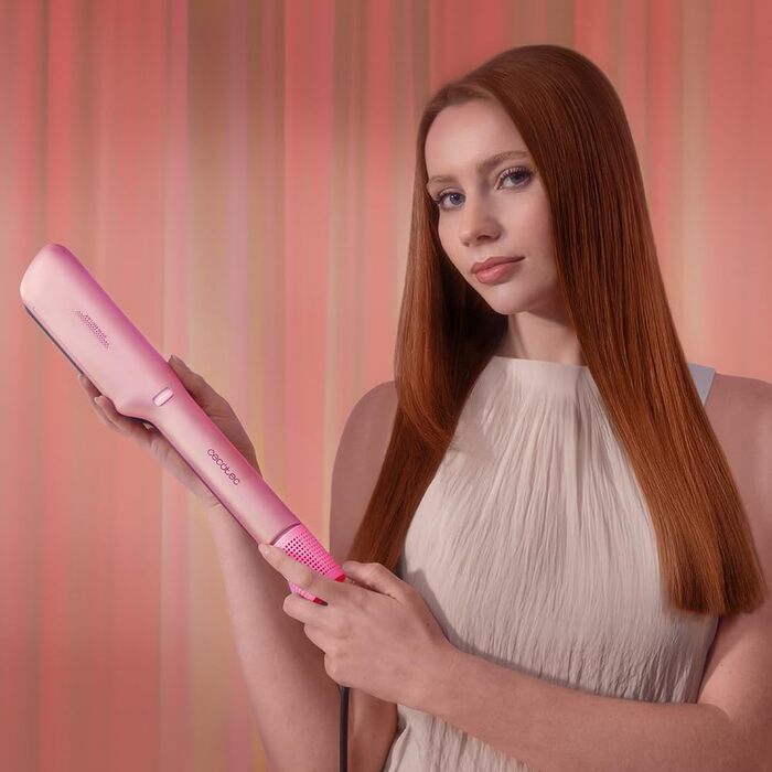 Випрямляч для волосся Cecotec AirLisse 2in1 ForceDry з функцією іонізації та холодного повітря, 1000 Вт, чорний