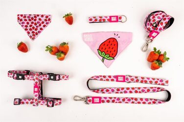 Нашийник для собак Ax & Olly H-For Ultrabequees з неопрену, середнього розміру, з підкладкою, безпечний та ультралегкий, для комфорту вашого вірного друга (XS, Strawberry Dream)