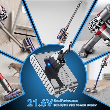 Запасний акумулятор Dyson V7 6000mAh/6.0Ah для пилососів V7 Animal Fluffy Absolute Trigger Motorhead Pro Car+Boat