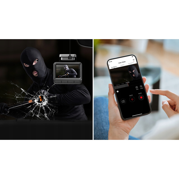 Автомобільний відеореєстратор Ddpai Z50 Pro 4K з задньою камерою та комплектом Hardwire Kit