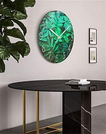 RAILONCH Silent Wall Clock Modern Design Wall Clock No Noise for Living Room, Kitchen, Office, and Bedroom (#07)