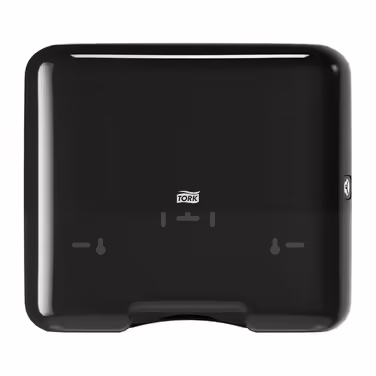Tork Mini Spender for Z-Fold and Interfolded Paper Towels 553108, Elevation Design - Compact H3 Towel Dispenser for folded towels for single-sheet dispensing, black