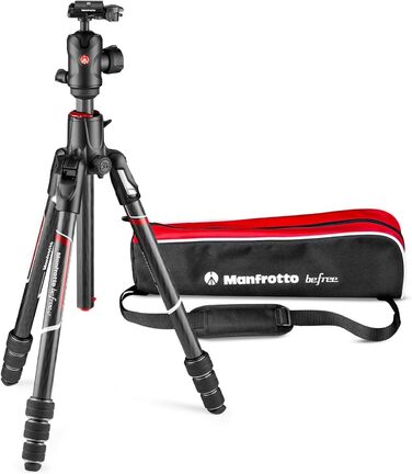 Штатив Manfrotto Befree GT XPRO з алюмінієвою головкою 496, Twist Lock, для DSLR та беззеркальних камер з довгими об'єктивами, макрозйомка