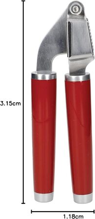 Прес для часнику KitchenAid Empire Red, нержавіюча сталь, безпечно мити в посудомийній машині