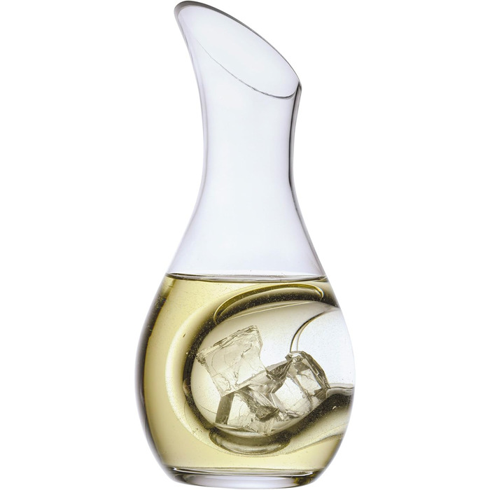 Artland Sommelier White Wine Cooler Carafe – 1050 ml Glass Jug with Elegant Ice Compartment, perfect for Chardonnay and Sauvignon Blanc