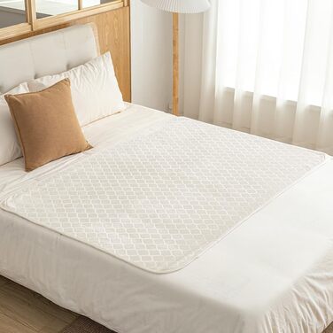 Водонепроникний килимок для собак, 127x152 см. М'який двосторонній коврик для собак великих порід, захист дивану. Сірий + бежевий (80x100 см)