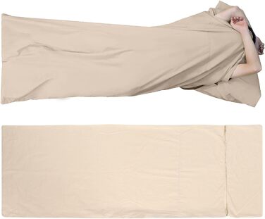 Sleeping Bag Liner, Sleeping Bag & Sheet for Backpacking Camping Travel Sheet Cotton Lightweight Outdoor Sleeping Bag Liner (L) Sporting Goods Chess, Leisure Sport Sporting Goods Chess, Leisure Sport