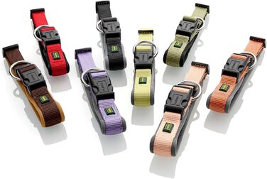 Нашийник для собак HUNTER Neopren Vario Plus, червоно-чорний, L-XL/2,5, міцний нейлон, м'яка неопренова підкладка, регульований, з поглиначем ривка, зручний, легкий у догляді