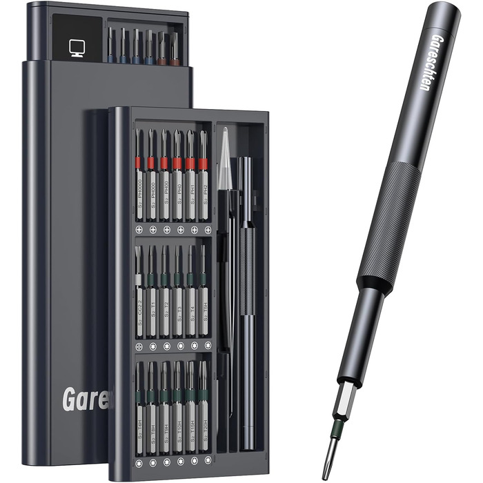 Електрична викрутка 36 в 1 Mini Electric Screwdriver set, акумуляторний набір з бітами H4, H6.3, 4 моменти, 1500mAh, інструмент для ремонту телефонів, окулярів, годинників, ноутбуків