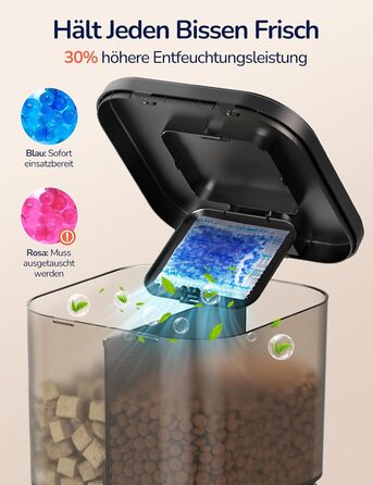 Автоматичний годівник для котів PalNests 4L з Wi-Fi, програмований таймер, сухий корм для котів/собак