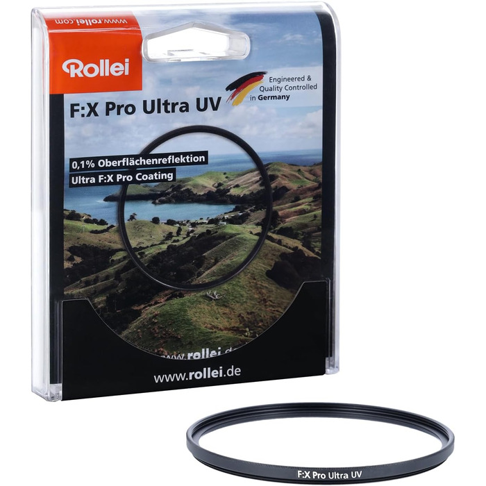 Фільтр Rollei Rundfilter UV 72mm - захисний фільтр з алюмінієвим кільцем, спеціальне покриття (F:X Pro Ultra)
