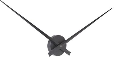 Karlsson Little Big Time Clock, Wall Clock, Aluminum, Black, One Size