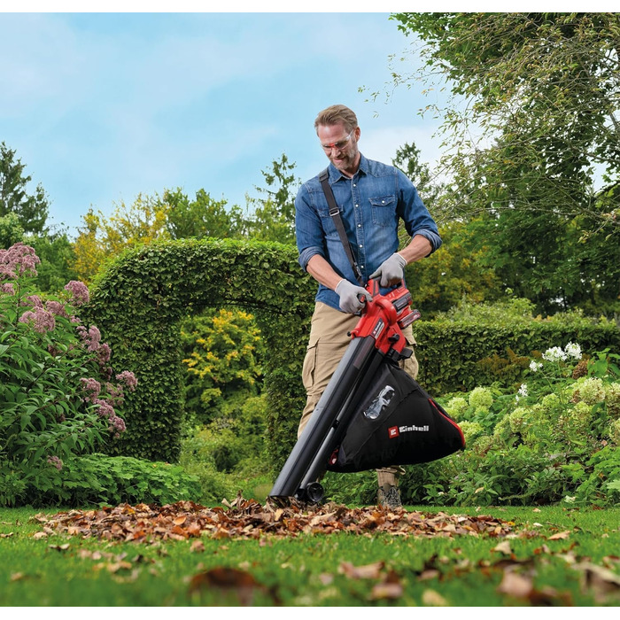 Einhell Cordless Leaf Blower VENTURRO 18/210 Power X-Change (Li-Ion, 18 V, Suction power 500 m³/h, collection bag 45 L, blowing function up to 210 km/h, without battery & charger)