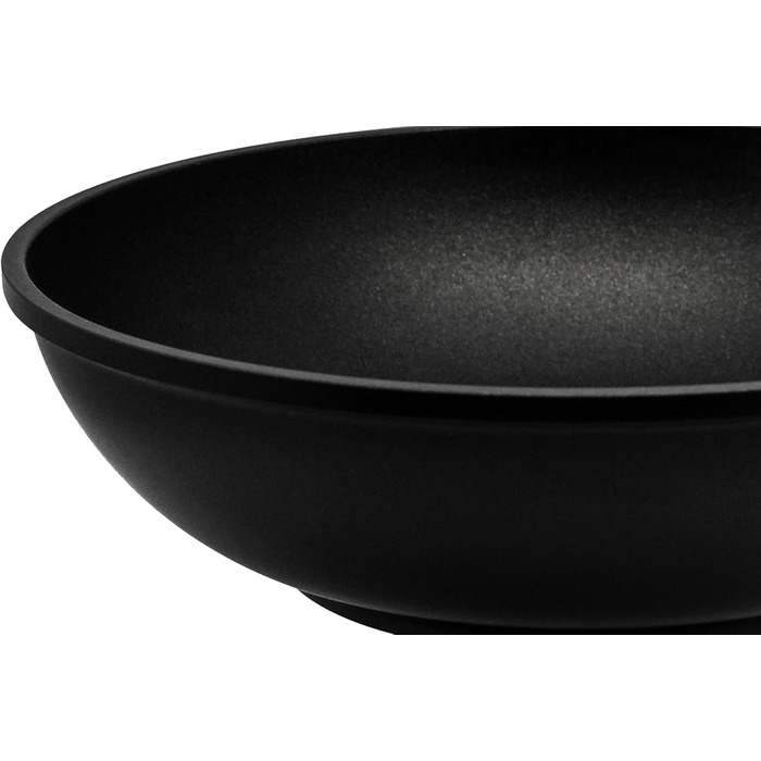 ELO Crepe Pan, 28 cm, ALUCAST: Pan made of energy-saving die-cast aluminum with non-stick coating, suitable for ceramic, gas, electric, and induction cooktops - dishwasher safe, color: black (28 cm NEW, wok pan)