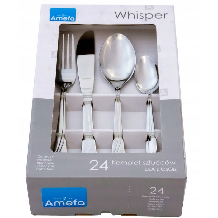 Набір столових приборів AMEFA Whisper на 6 осіб — 24 предмети