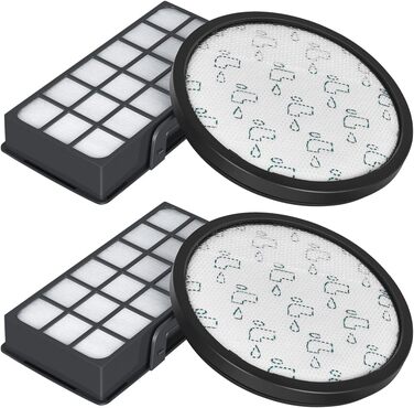 Фільтри для пилососа Rowenta X-Trem Power Cyclonic (2 шт.), замінні, сумісні з моделями RO69xx