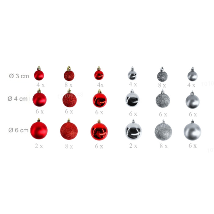Relaxdays Christmas Ornament Set