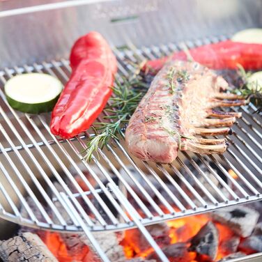 Барбекю-решітка Barbecook овальна з ручками 55x33,6 см для вугільних грилів Loewy та Arena, нержавіюча сталь, легке очищення
