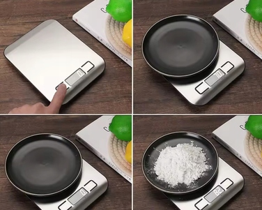 Електронні кухонні ваги високої точності 10 кг/1 г з вбудованим акумулятором та LCD-дисплеєм