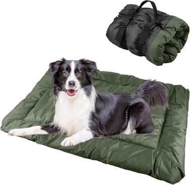 Водонепроникний килимок для собак GBKDQQ 90 x 60 см, для подорожей, миється, для собак та котів, портативний, для дому та на вулицю, кемпінг (зелений)