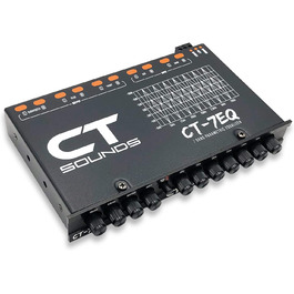 Автомобільний параметричний еквалайзер CT Sounds CT-7EQ, 7-смуговий, 1/2 DIN