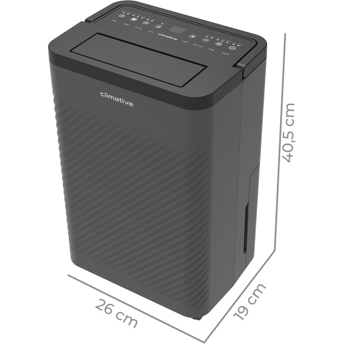 Електричний осушувач повітря Climative ION 12L/24h з Wi-Fi та очищувачем повітря для дому, квартири, ванної кімнати. Зменшує вологість та запобігає появі плісняви до 20м². (Nexi 12)