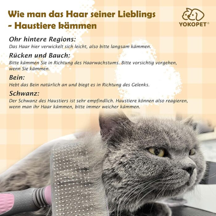 Щітка для собак та котів, видаляє підшерстя, самоочисна щітка для довгої та короткої шерсті, видаляє шерсть з одягу одним натисканням кнопки (рожева)