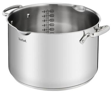 Каструля традиційна Tefal Duetto+ 10,1 л, нержавіюча сталь, 28 см, з антипригарним покриттям