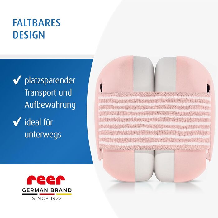 Навушники для захисту слуху Reer SilentGuard Baby, рожеві, для дітей, безпечні, м'які, легкі, з можливістю росту