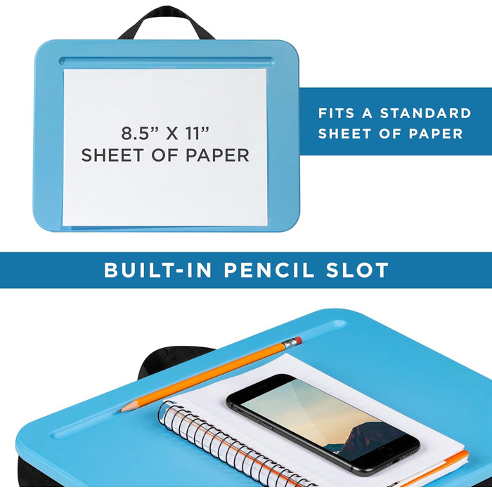 LAPGEAR Підставка для ноутбука на колінах, 15 дюймів, блакитний колір, Style Nr. 43109