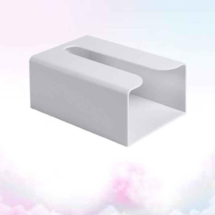 Cabilock Towel Dispenser Wall Tissue Box Wall Mount Under Table Cabinet No Trace Paper Towel Paper Towel Folded Towel Storage Kitchen Bathroom Toilet Office Gray