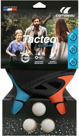 Набір тенісних шашок Cornilleau Tacteo Pack Duo 2023 для гри на вулиці, міцні