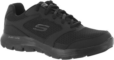 Чоловічі кросівки Skechers Flex Advantage 4.0 - чорні, шкіра, сітка, PU оздоблення