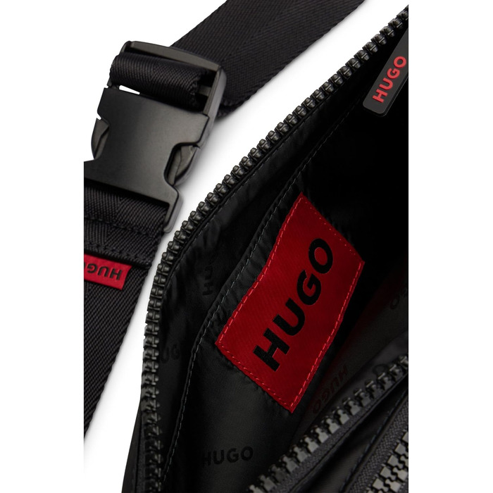 Чоловіча поясна сумка Hugo Ethon 2.0N з логотипом, чорна
