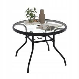Круглий металевий стіл Costway, 70 x 70 x 45,5 см