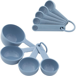 Набір мірних стаканів KitchenAid, 9 предметів, синій оксамит, для кухні