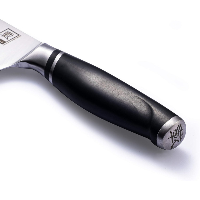Кухонний ніж Zayiko NAMI Santoku: професійний, 30.5 см, з лезом 17 см з нержавіючої сталі та ергономічною ручкою ABS