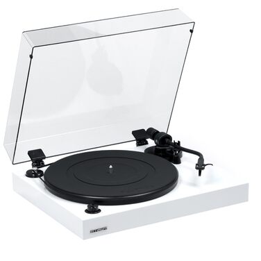 Програвач вінілу Fluance RT82 Referenz High Fidelity з картриджем Ortofon OM10, білий глянцевий лак