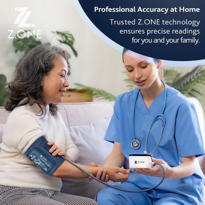 Тонометр на плече Reliance Medical з голосовим асистентом, кольоровий дисплей, для 2 користувачів, виявлення аритмії, комфортна манжета